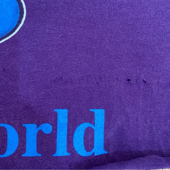 Vintage Disney Men’s Goofy Walt Disney World Logo Distressed Crop Top Size XL - Picture 9 of 10